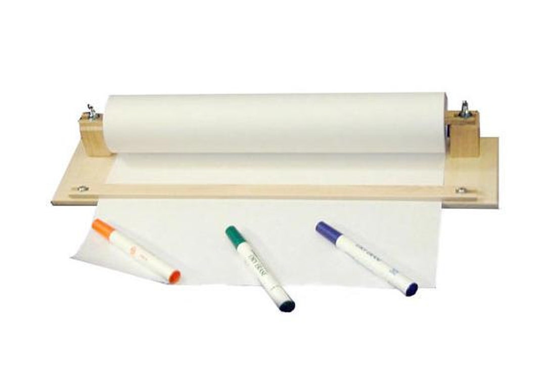 Tabletop Paper Holder With Paper Cutter, Table Top Easel, Portable