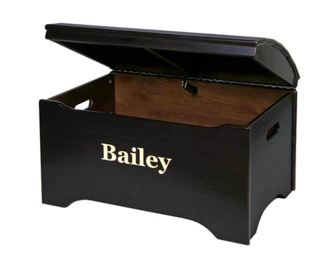 Treasure Chest Toy Box Wooden Toy Chest Unfinished Wood Toy Etsy