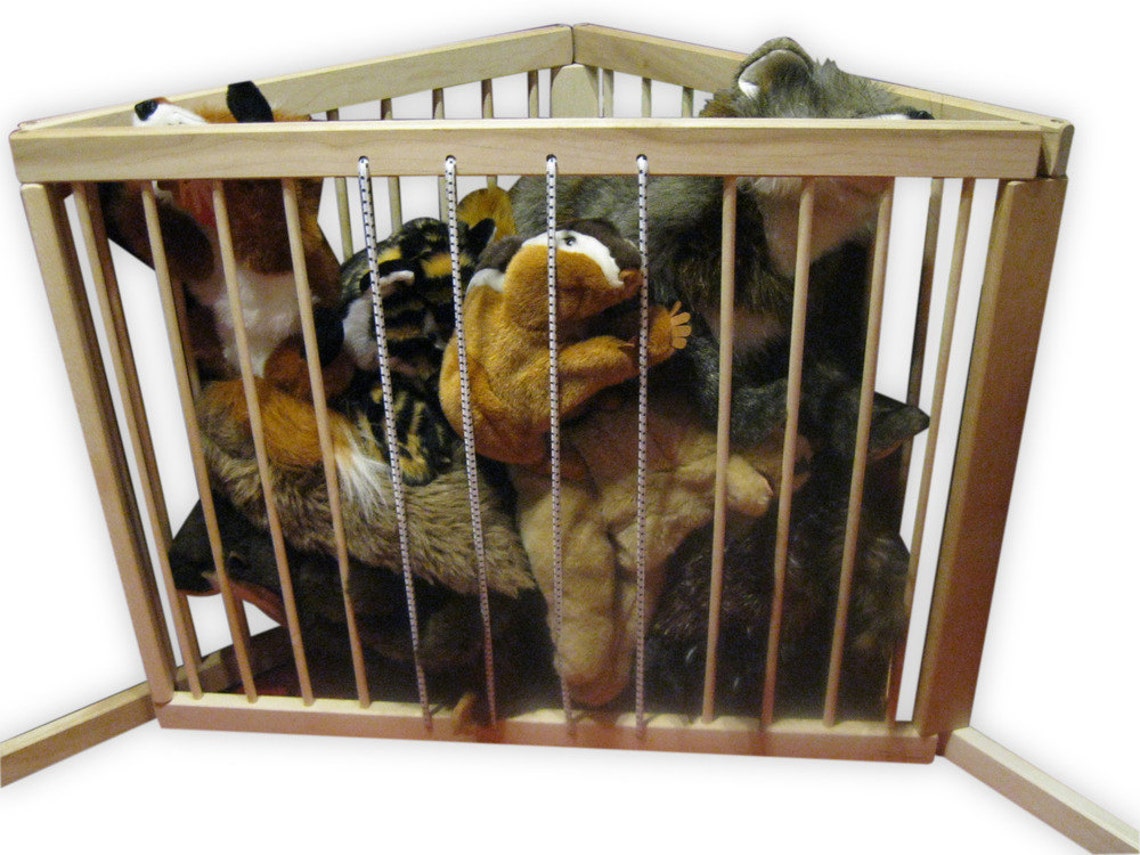 Corner Toy Storage Bin Toddler Furniture Unfinished Wood Etsy