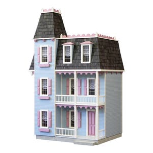 Dollhouse Kit, DIY Dollhouse, Victorian Alison Jr. Unfinished Dollhouse Kit