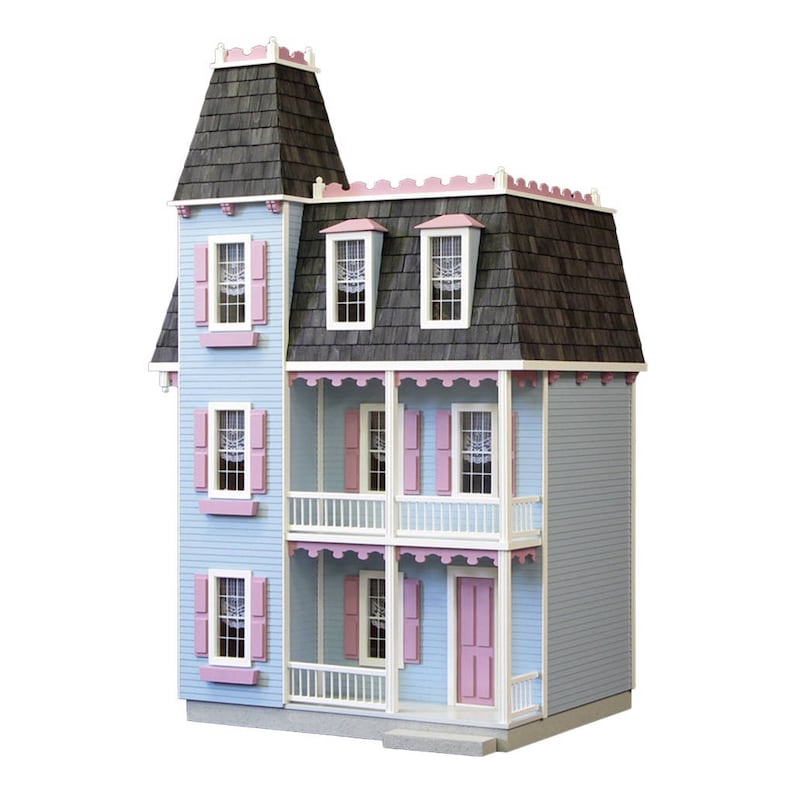 Dollhouse Kit DIY Dollhouse Victorian Alison Jr. Unfinished Etsy