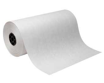 Paper Roll, Lightweight White Kraft Paper Roll, 18" x 1000 Feet