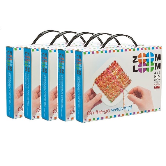 Zoom Loom 5-pack, Beginner Pin Loom Weaving Kits for Kids Party or  Classroom Activity 