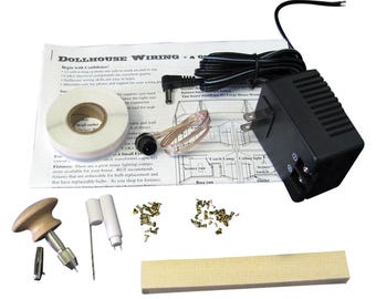 Dollhouse Electrical Kit, Miniature Lighting Kit with 20 watt Transformer
