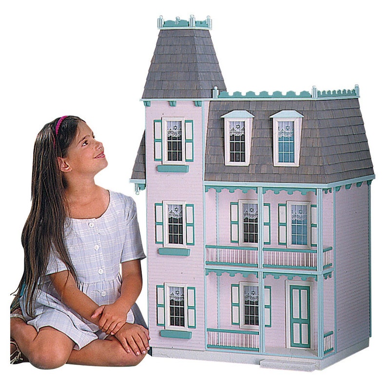 Dollhouse Kit DIY Dollhouse Victorian Alison Jr. Unfinished Etsy