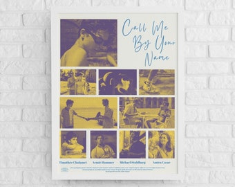 Call Me By Your Name Movie Poster - Vintage Wall Print - Digital Download - Multiple colors and dimensions - Movie Poster - Wall Art