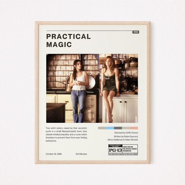 Practical Magic Movie Poster - Digital Downloads - Minimalism Movie Poster - 90s Movies - Wall Print - Wall Art