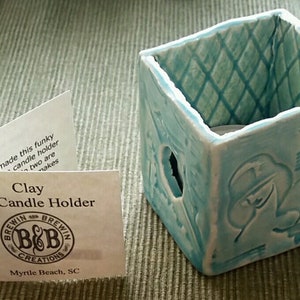Clay Tea Candle Holder