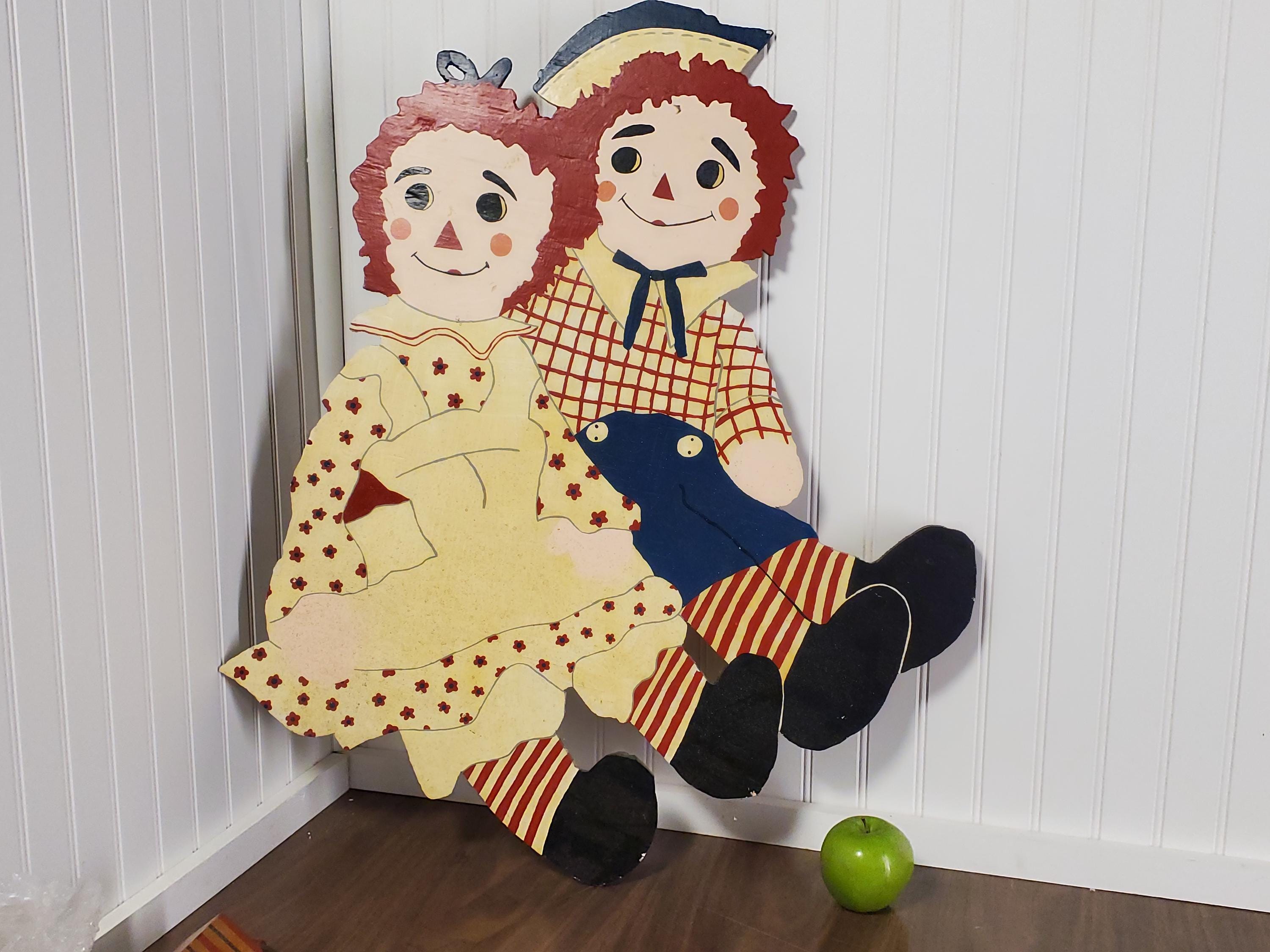 RAGGEDY ANN（American Dolls）壁掛け Raggedy Ann and Andy Wall Art - Etsy