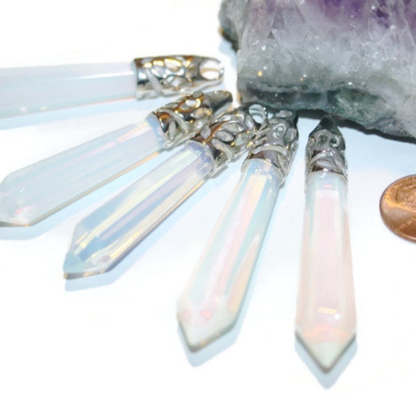 Opalite Pendant, Opalite Pendulum, Healing Crystals and Stones, Gemstone Point, Metaphysical, Pendulum, Crystal Point, Reiki Healing