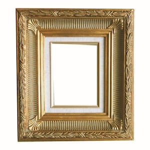 Distress Ornate Gold Picture  Frame with Liner  8x10'' inches