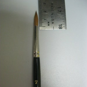 Artist Quality Kolinsky Red Sable Watercolor Brush Sizes #7 -Made in Germany