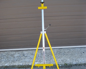 Caballete de metal plegable Artist Yellow Plein Air, con poste ajustable Hecho en Italia POR FAVOR LEA