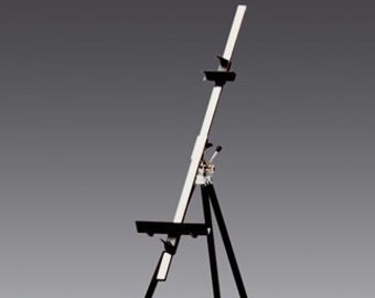 Draagbare metalen Plein Air opvouwbare schildersezel, met verstelbare paal NIEUW (Made in Italy)