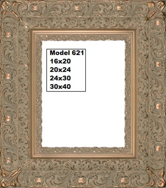 Rare Antique Gold Ornate Gallery Picture Frame 16x20 inches 5