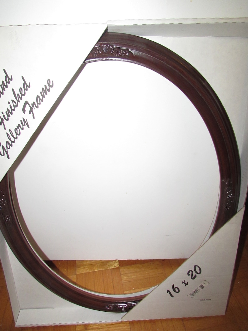Vintage 11x14'' Brown Gallery Oval Picture Frame Brand Etsy