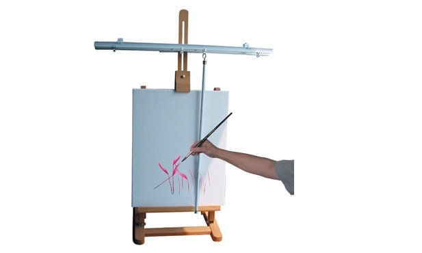 Support Main Peintre - Bâton Repose-main 68cm En Bois Avec Crochet U, Pour Peinture à L'huile Et Dessin