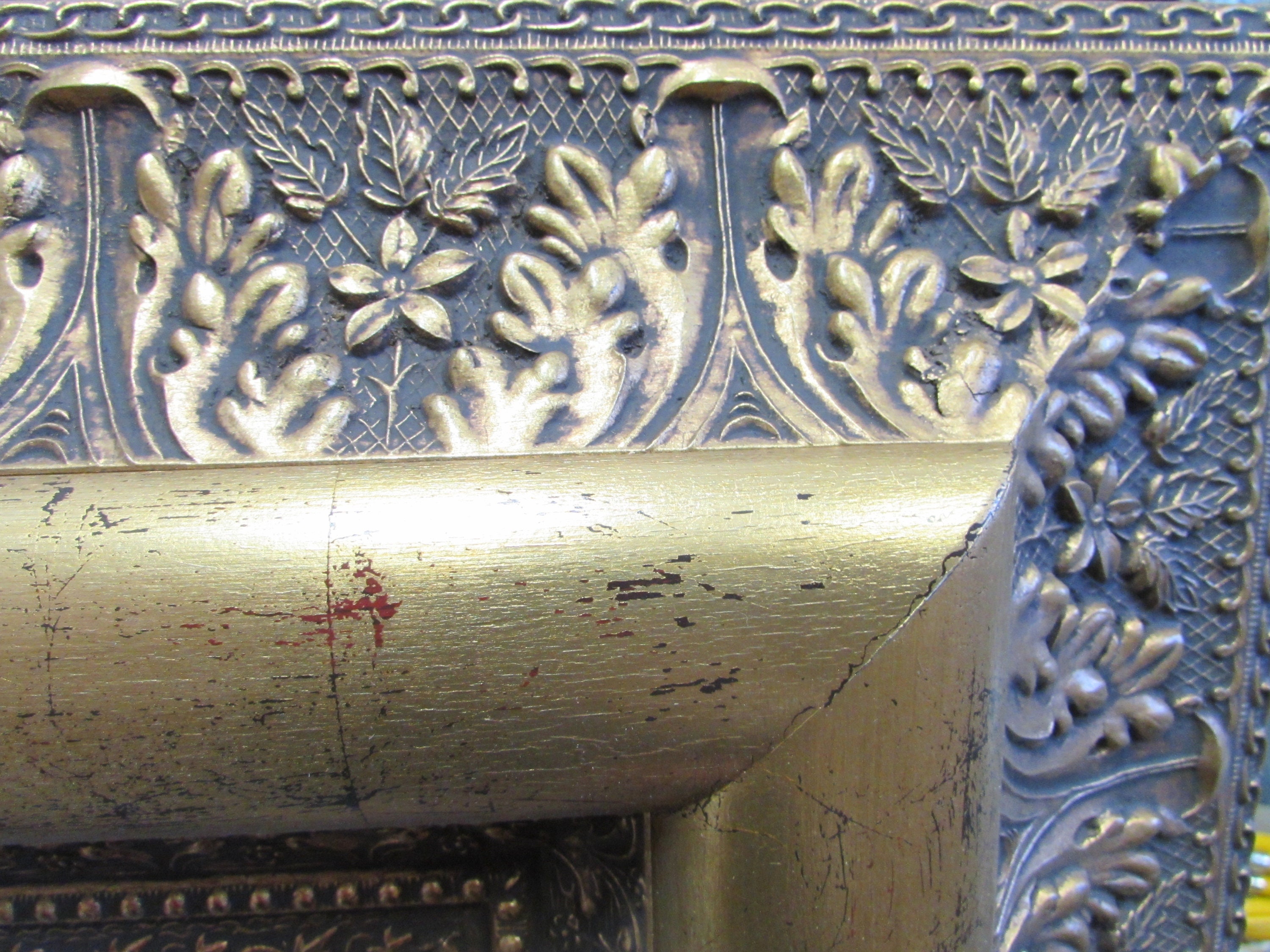 Antique GOLD LEAF Wooden Ornate Museum Gallery Frame 8''x10'' ----6 1/2 ...