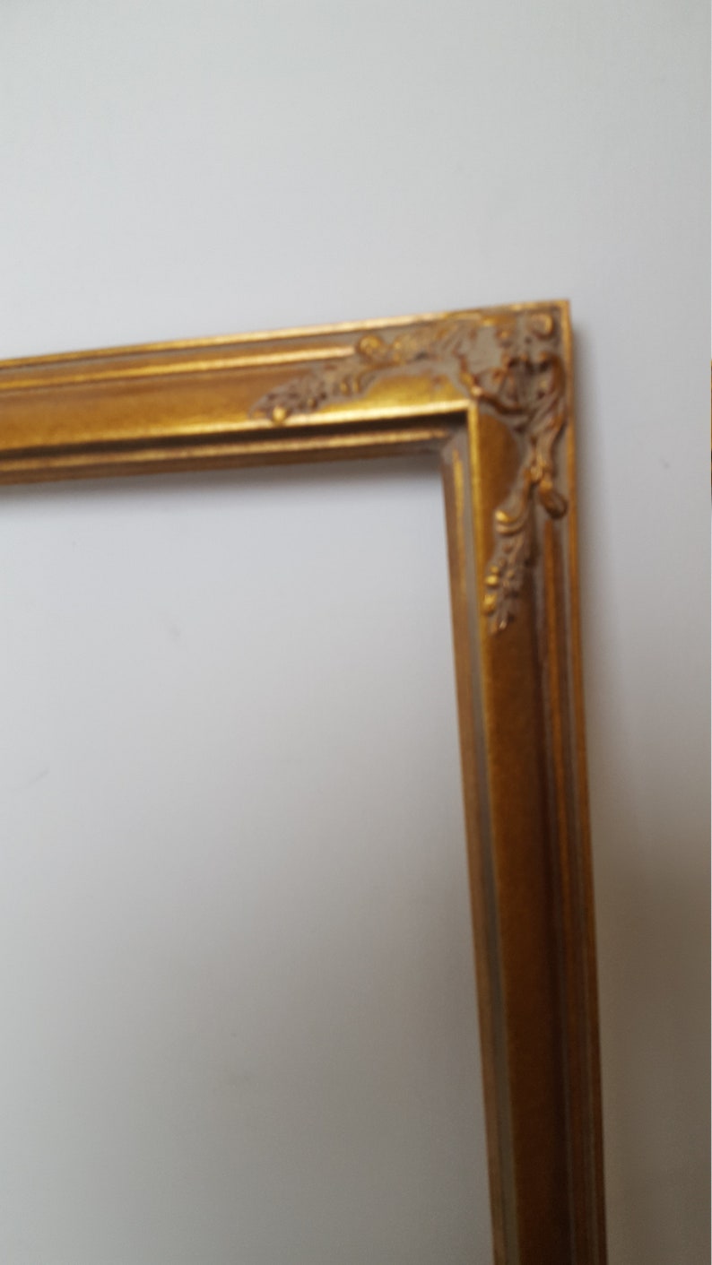 Wooden Ornate Picture Frame Gold Leaf 16x20'' Model - Etsy
