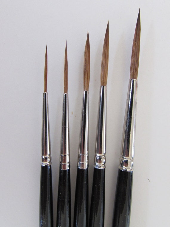 Artist Red Sable Liner-rigger Pointed Paint Brush PLEASE choose Your Size  Made-in Germany 
