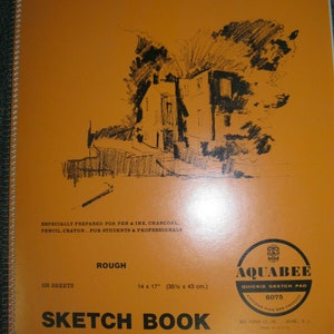 Aquabee Schetsboekblok 14 x 17''inches-100 vellen #6075R Pen en inkt, houtskool, potloden, kleurpotloden