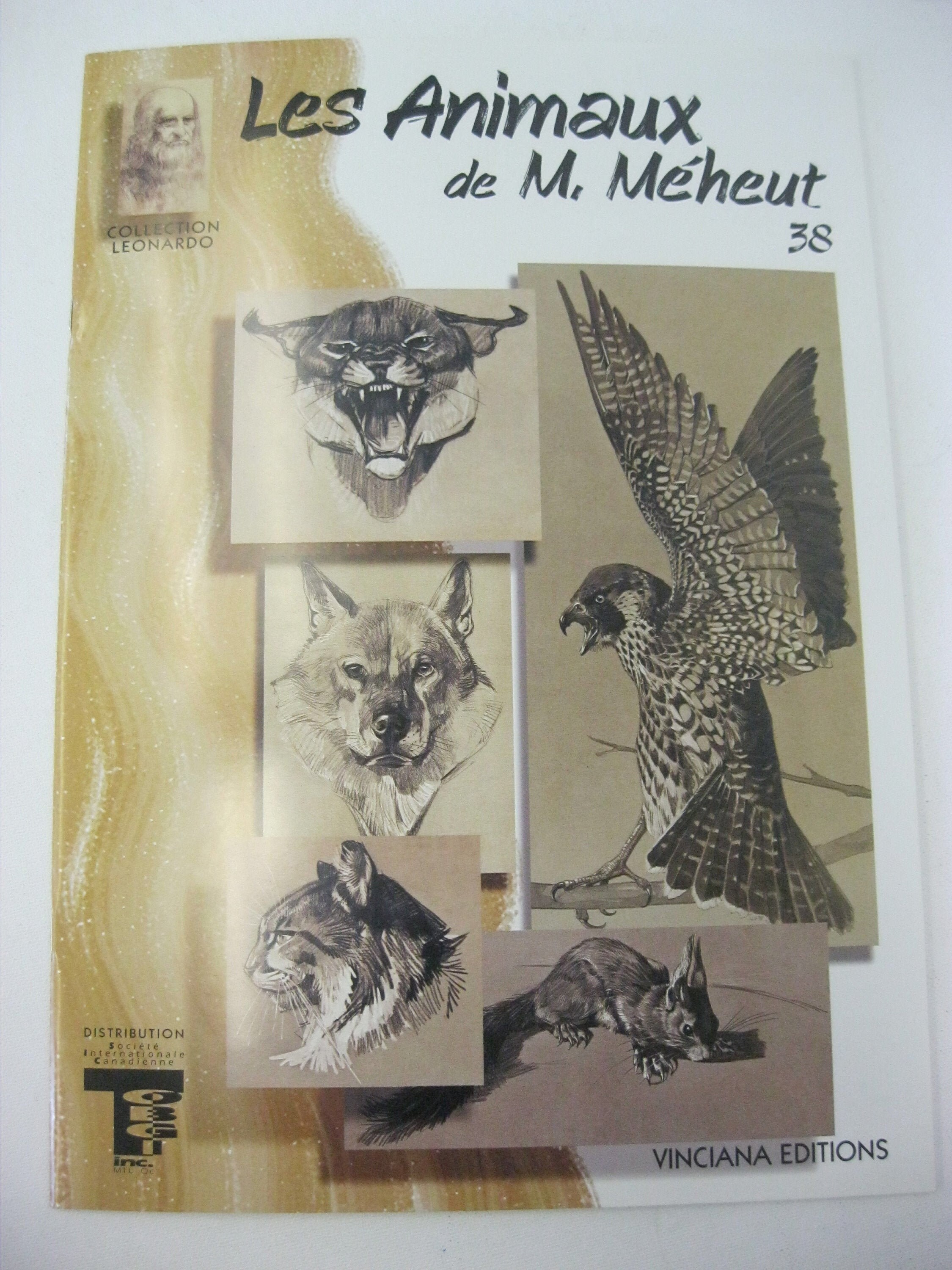 Collection Leonardo Les Bases Du Dessin Vinciana Editions Collection Leonardo les Animaux De M.meheut 38 - Etsy