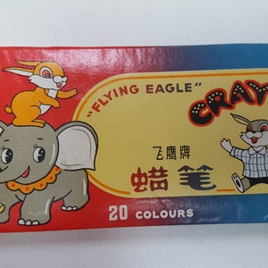 Vintage &#39;&#39; FLYING EAGLE &#39;&#39; Color Buntstifte 20 Stück pro Set # 220 -- Brandneu Bitte wählen Sie aus Tropfen verloren