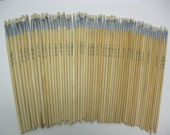 60 stuks kunstenaarspenselen acryl- en oliepenselen, maten 1,2,3,4,6 (12 van elk)