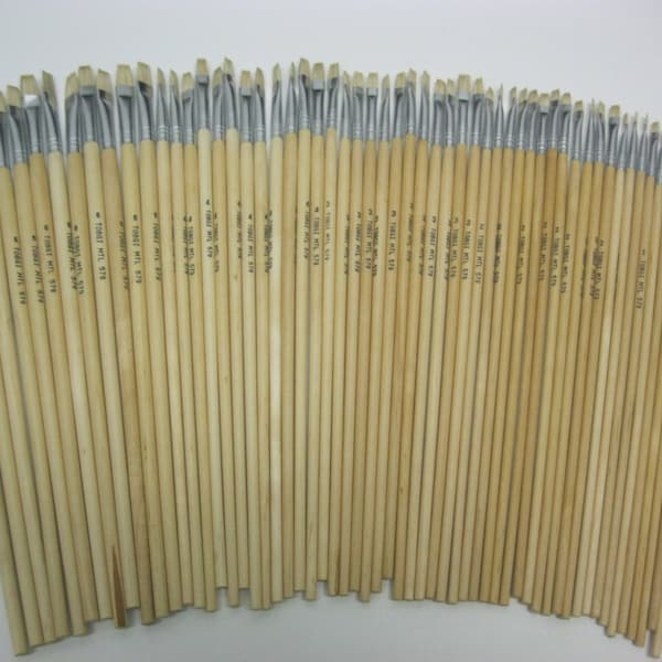 60 pennelli Arist Pennelli per acrilico e olio, dimensioni n. 1,2,3,4,6 (12 di ciascuno)