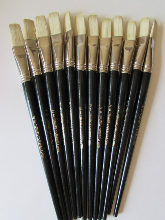 Artist Brushes Pure Bristle for Oil and Acrylic 22 