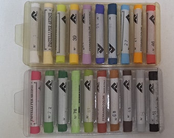 Lot de 20 pastels tendres Artist Qaulity extrafine Ferrario (fabriqué en Italie)