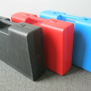Mallette de transport en plastique --mallette d'artiste --mallette -boîte de rangement- Veuillez choisir votre couleur ROUGE-BLEU-NOIR-170/42