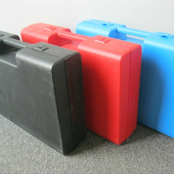 Plastic Carrying Case --Artist Case  --Briefcase -Storage Box- Please choose your color RED-BLUE-BLACK-170/42