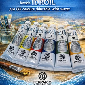 Ferrario IDROIL Professional Artist Quality Water-Soluble oil Colours ---60ml Tube Choose your Colour