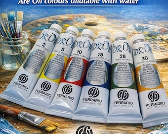 Ferrario IDROIL Professional Artist Quality Water-Soluble oil Colours ---60ml Tube Choose your Colour