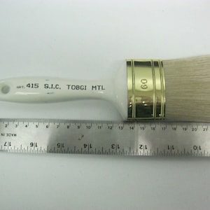 楕円形ペイントブラシ 純白 毛 60 mm