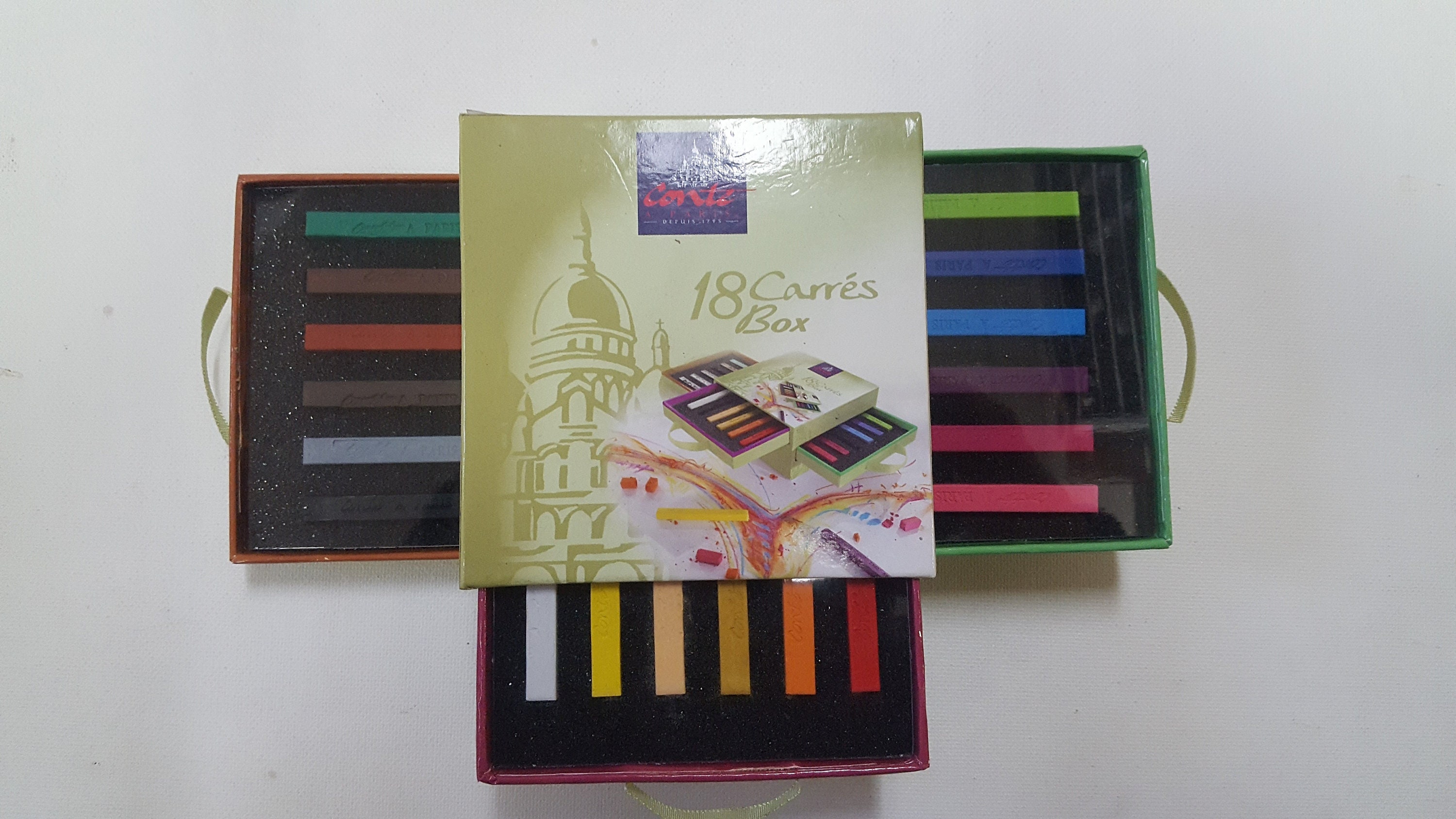 Conte a Paris Carre Crayon 12 Set Assorted Colors