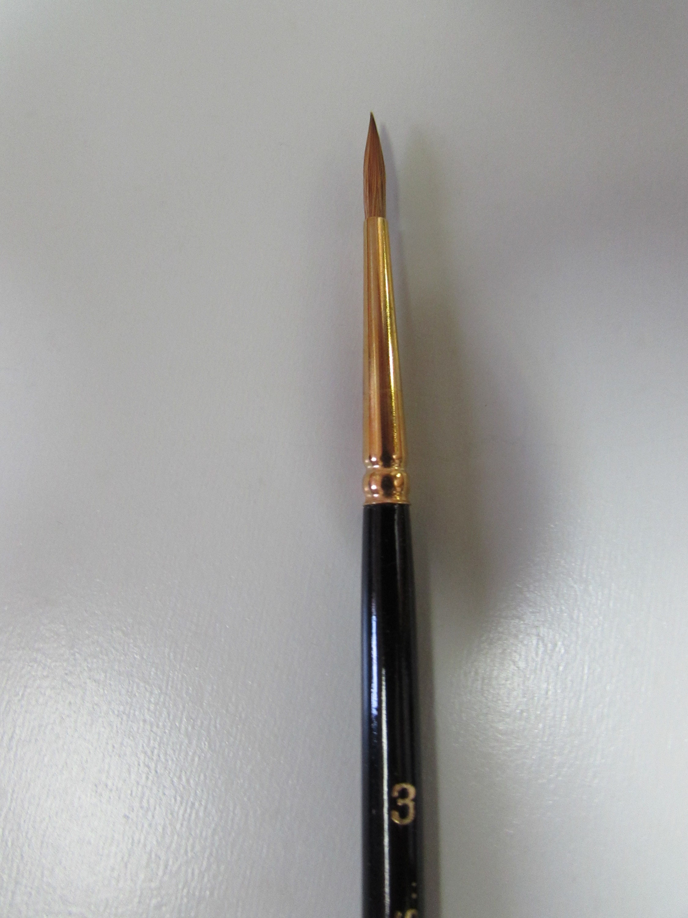 Artist Quality Red Sable Watercolour Brush Pointed Round Please