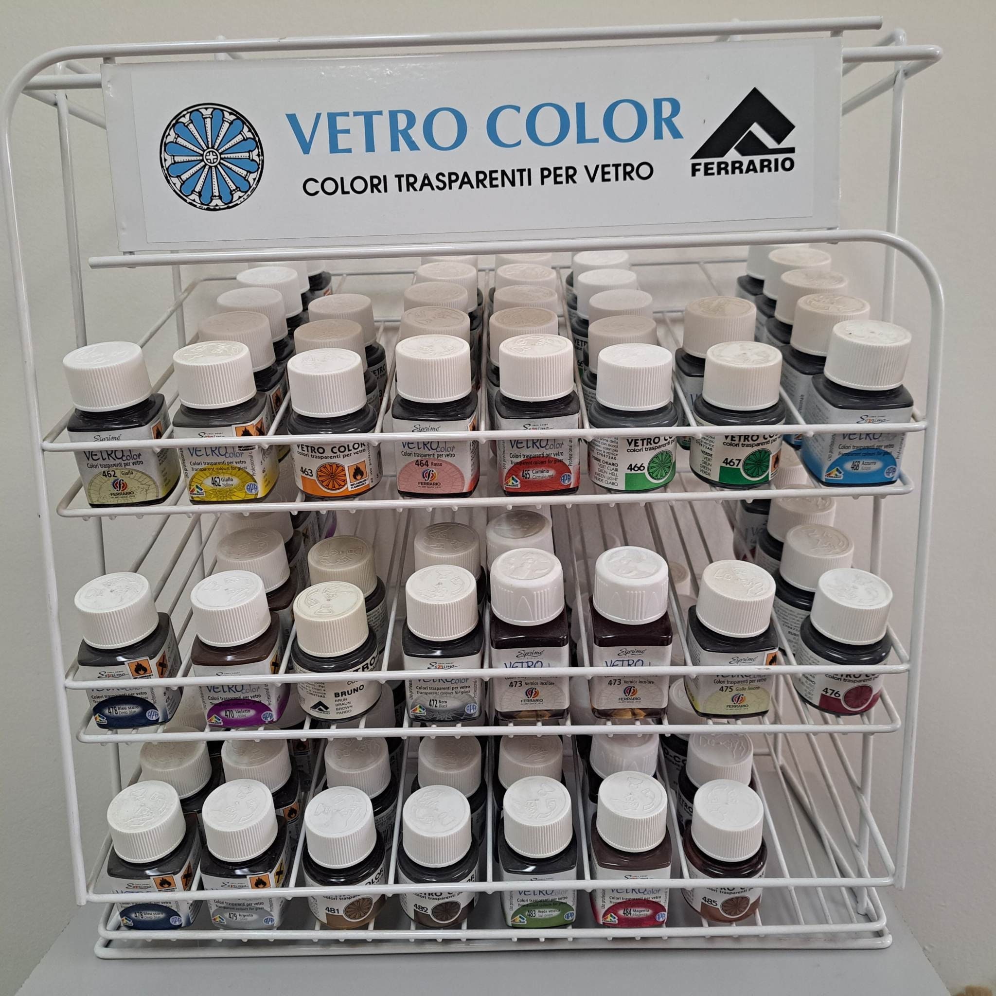 Ferrario Glass Paint Vetro Color Transparent Paint with UV filter 50ml-- Made in Italy Please choose your color