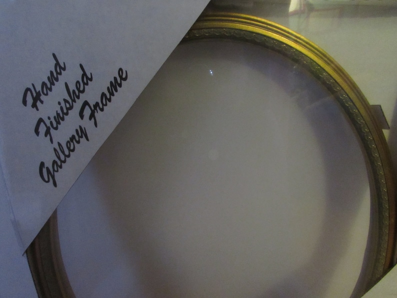 Vintage Gold Leaf Hand Finish Gallery Oval Picture Frame 11x14 Etsy