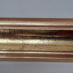 Wooden Picture Frame Moulding Gold Foil  total of 18 feet packaged  Made in Italy