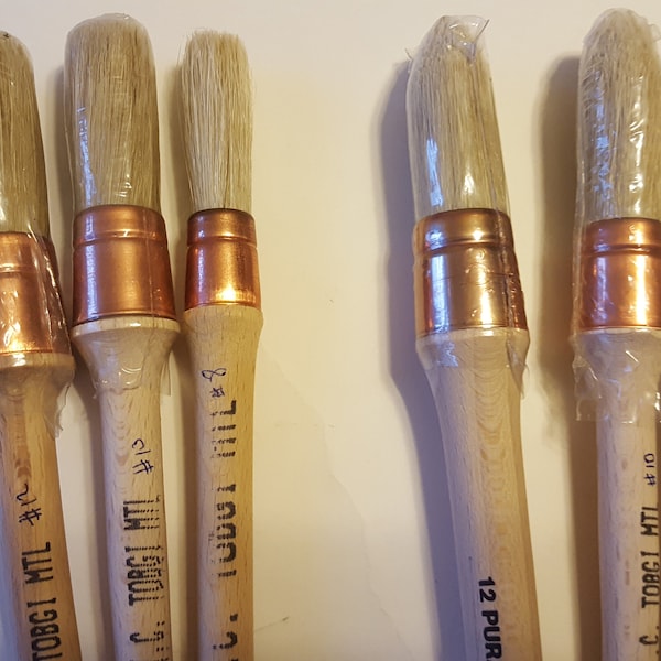 Artist Sash paint brush Domed or Pointed shape wooden Handle Please Choose your size from drop list