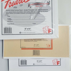 Fredrix Pro Series Archival Linen Canvas Board 8x10