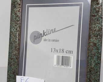 Elegant Italian Wooden Photo Frame 5x7''---13x18cm-- Green with Black spots #F6 Made in Italy New
