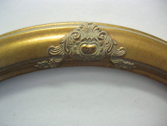 Vintage Black and Gold Hand Finish Galery Oval Picture Frame 16x20 Moulding 2 12 Wide Brand New