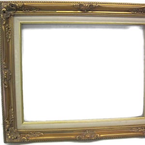 Hy-Jo Wooden frame  Ornate/Beaded Gold Leaf with Liner 11x14'' inches
