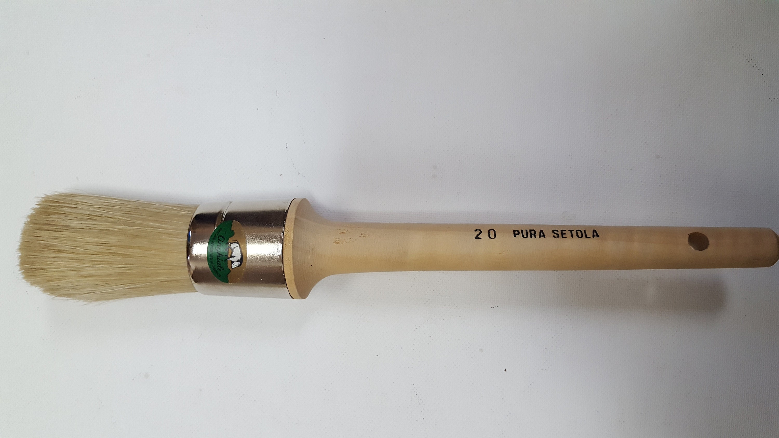 Pennellificio 2000 Oval Brush - Round Brush For Tight Spaces, Pipes, Windows, Corners (Made In Italy)