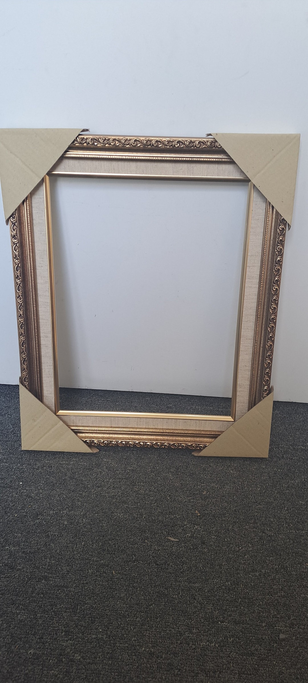 Ornate Picture Frame Gold Leaf - 11x14 With Linen Liner Model 156 - Etsy