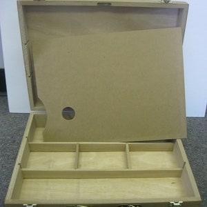 Artist Painting Sketch Box with wooden palette (Brand New)