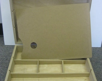 Artist Painting Sketch Box with wooden palette (Brand New)